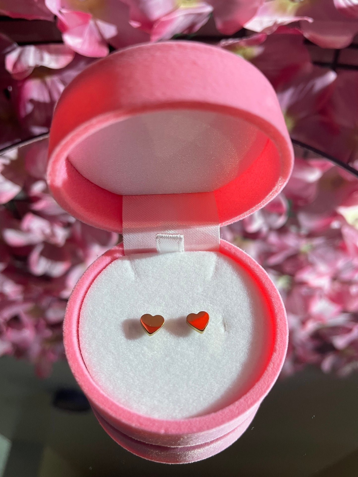 Gold Heart Earrings