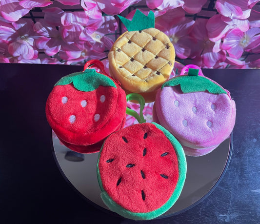 Fruit Plush Coin Purse Pouch