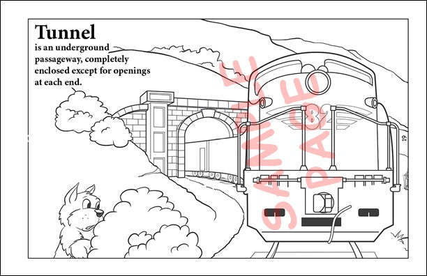 Trains - Coloring & Activity Book | 5.5 x 8.5